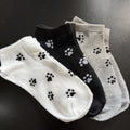 Paw Print Trainer Socks – Set of 3
