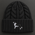 Fleece-Lined Border Collie Winter Hat