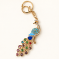 Crystal Peacock Keyring & Bag Charm