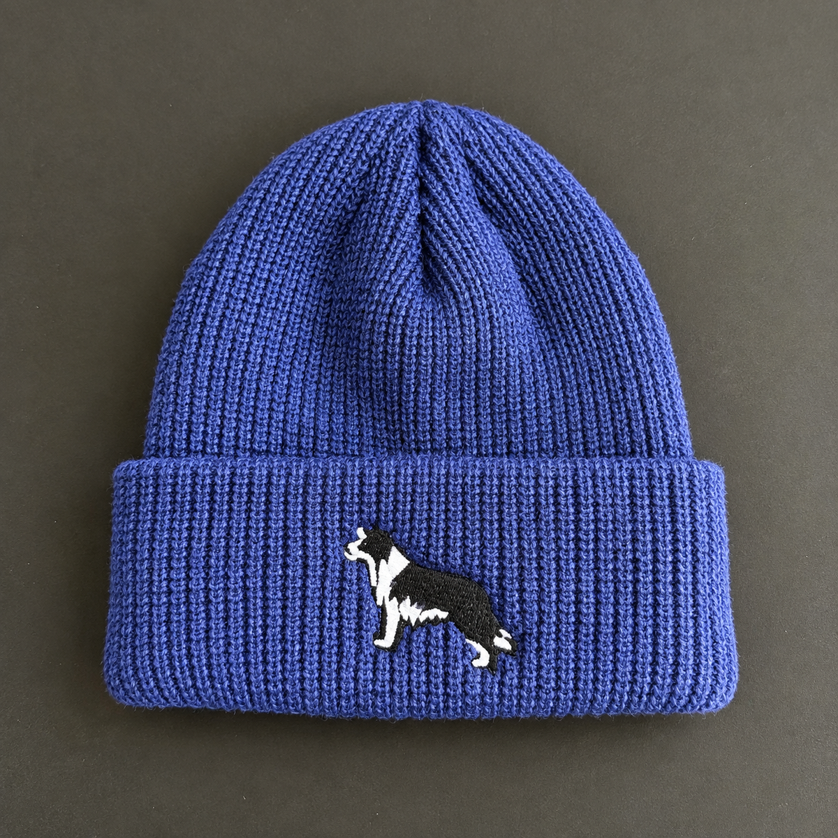 Child's Blue Border Collie Beanie