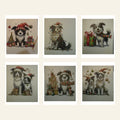 Pack of 12 Border Collie Christmas Cards – 6 Designs