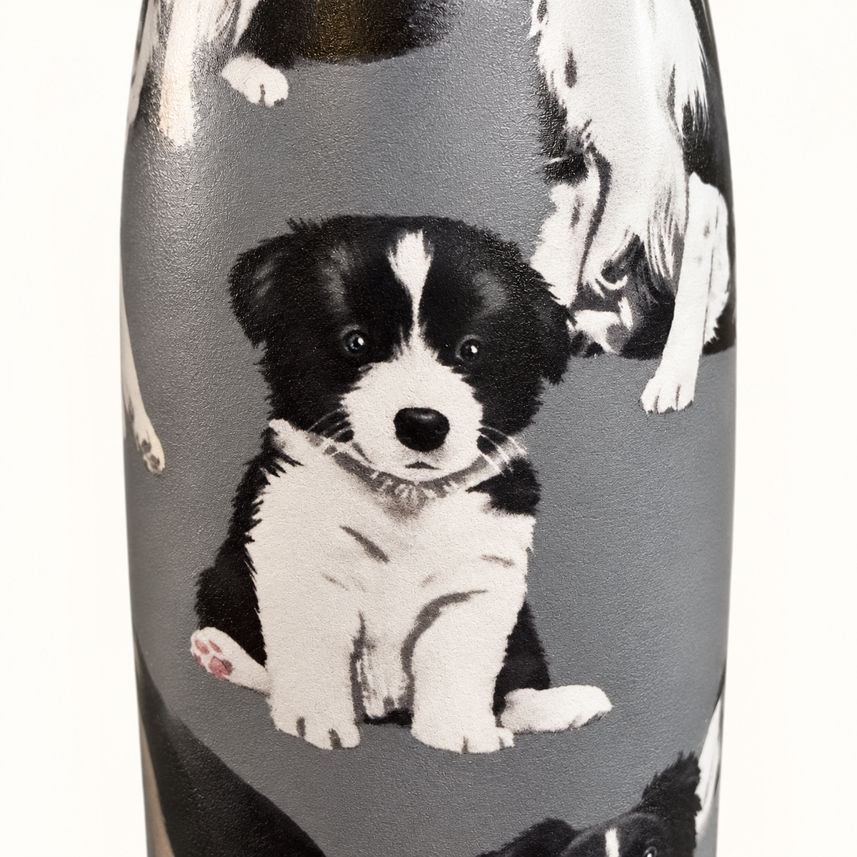 Border Collie Metal Flask – 16 fl oz