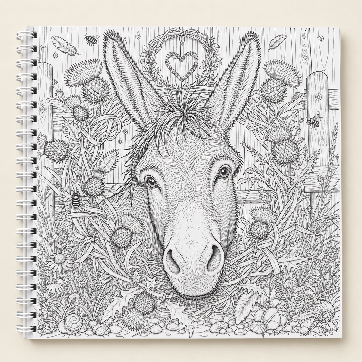 Country Donkeys Colouring Book