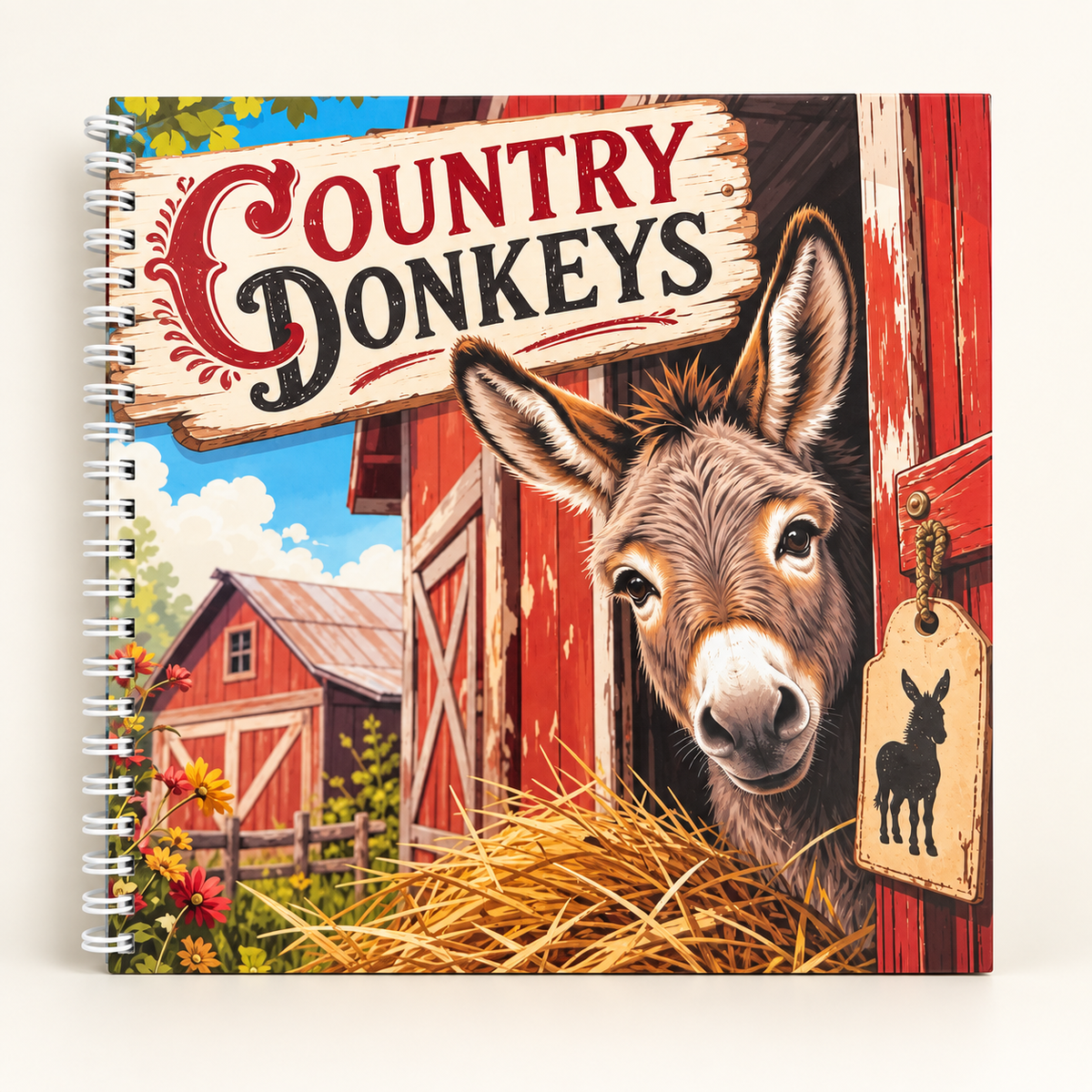 Country Donkeys Colouring Book