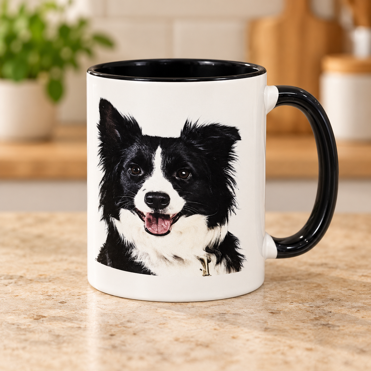 Border Collie & Peacock Ceramic Mugs – Choice of Designs