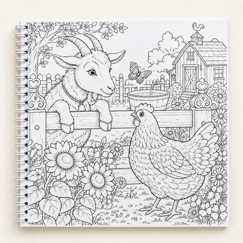 Goat Colouring Book