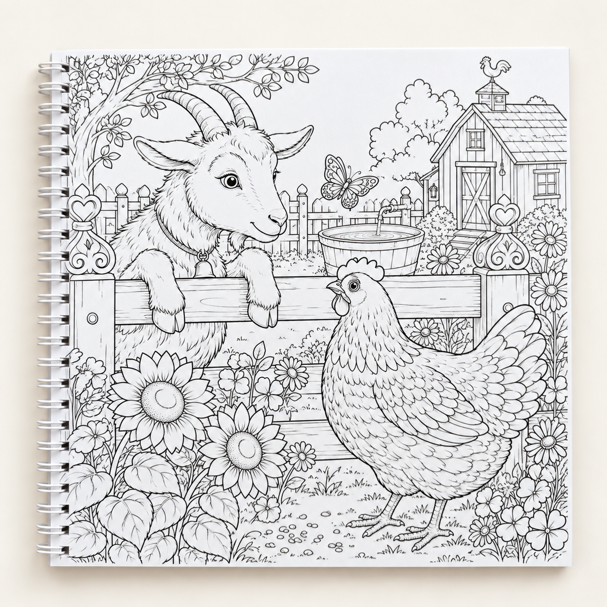 Goat Colouring Book