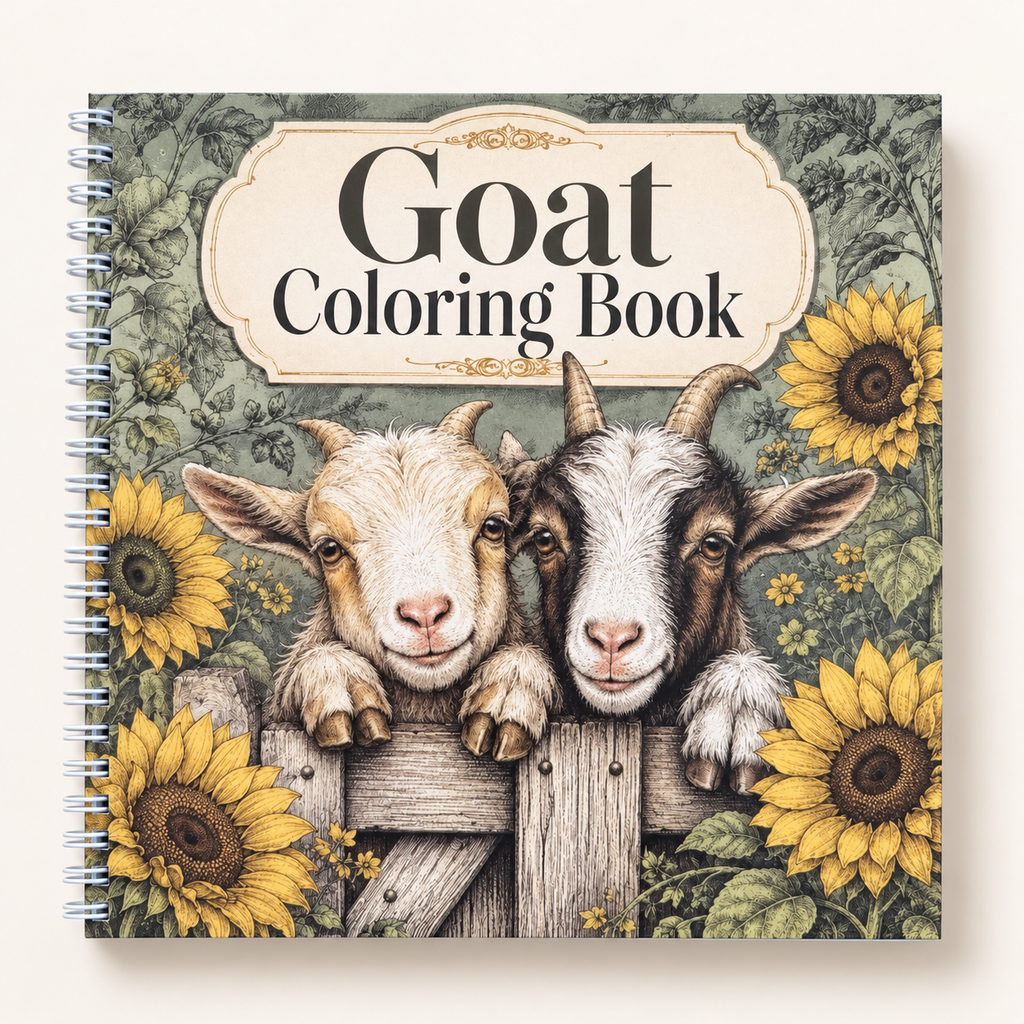 Goat Colouring Book